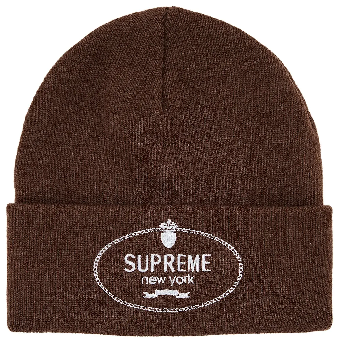 SUPREME BROWN CREST BEANIE