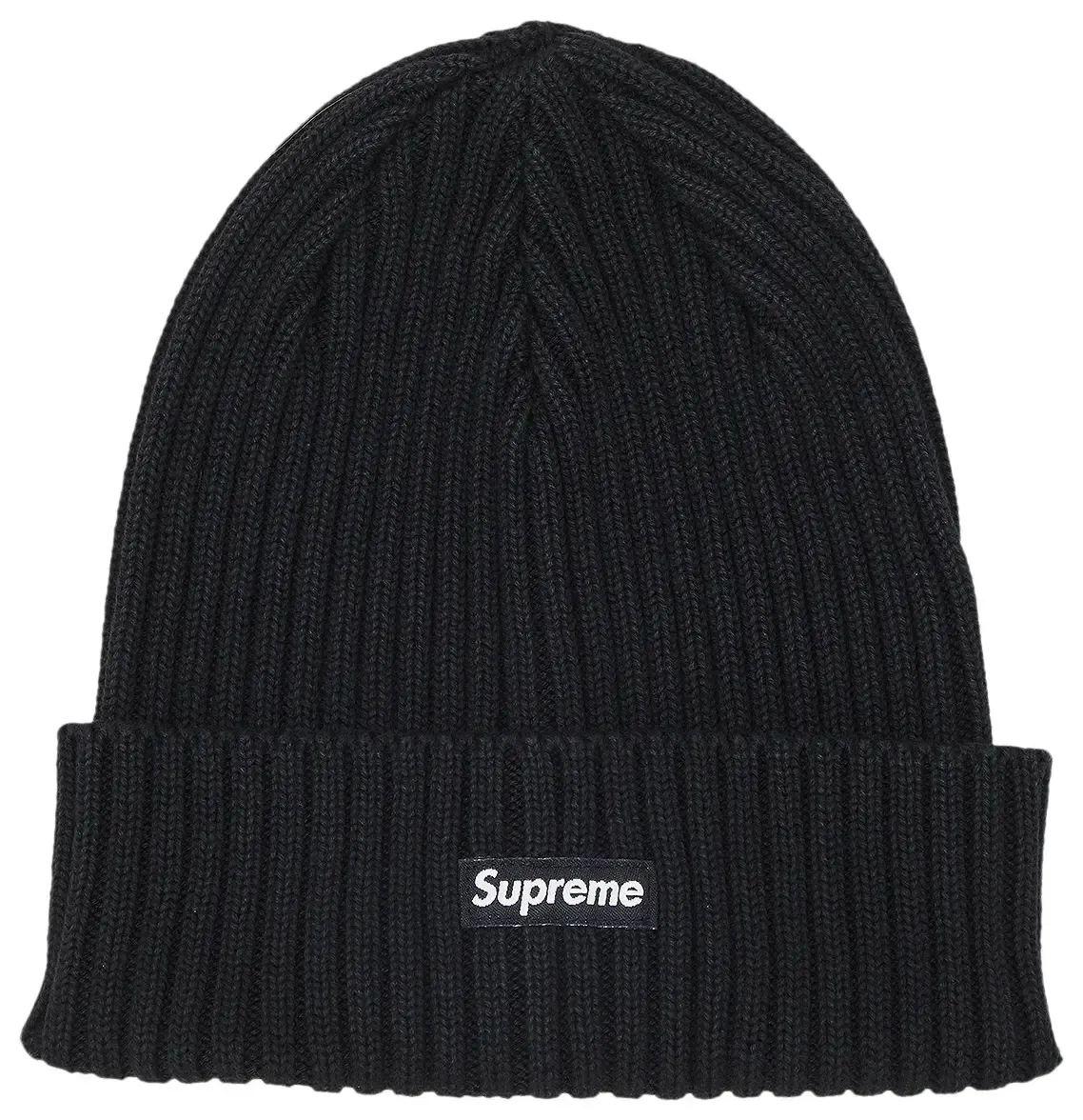 SUPREME OVERDYED BLACK BEANIE