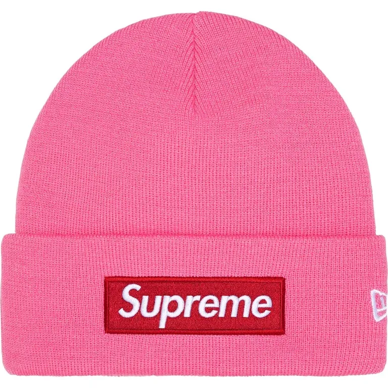 SUPREME BOX LOGO BEANIE MAGENTA
