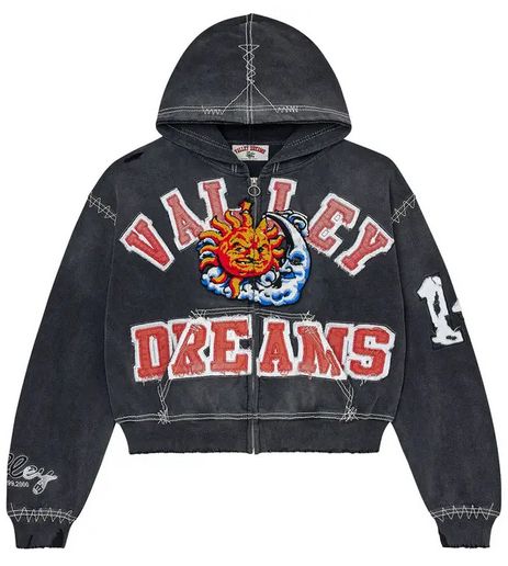 VALE SUNNY ZIP UP BLACK