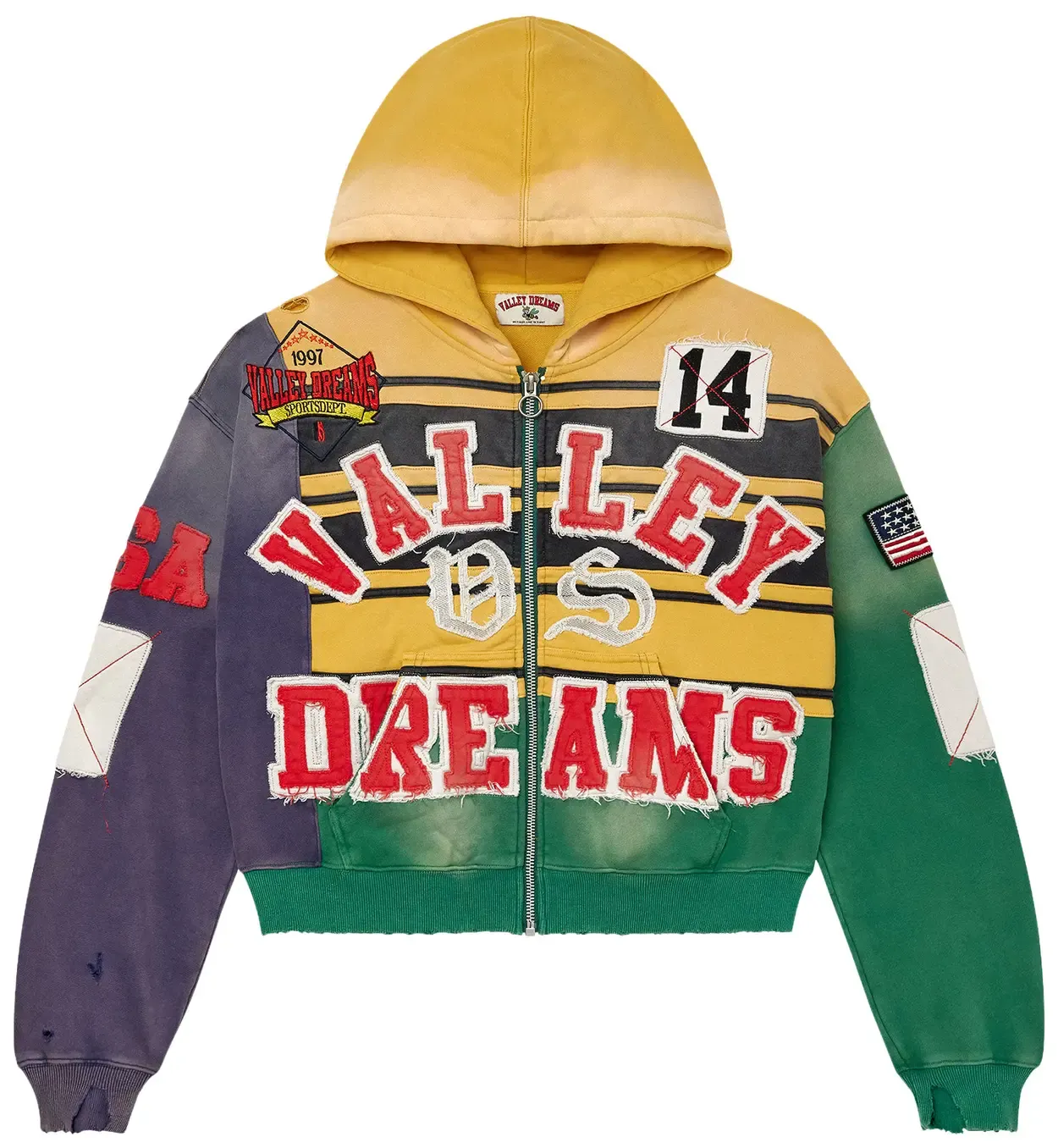 VALE MARDI GRAS ZIP UP