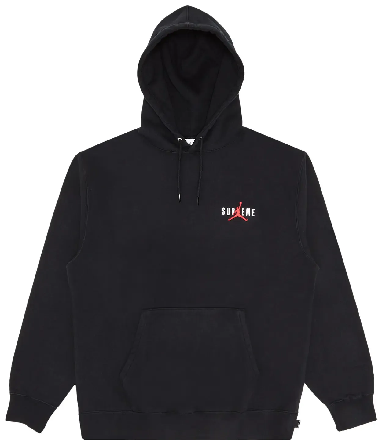 SUPREME X JORDAN BLACK HOODIE