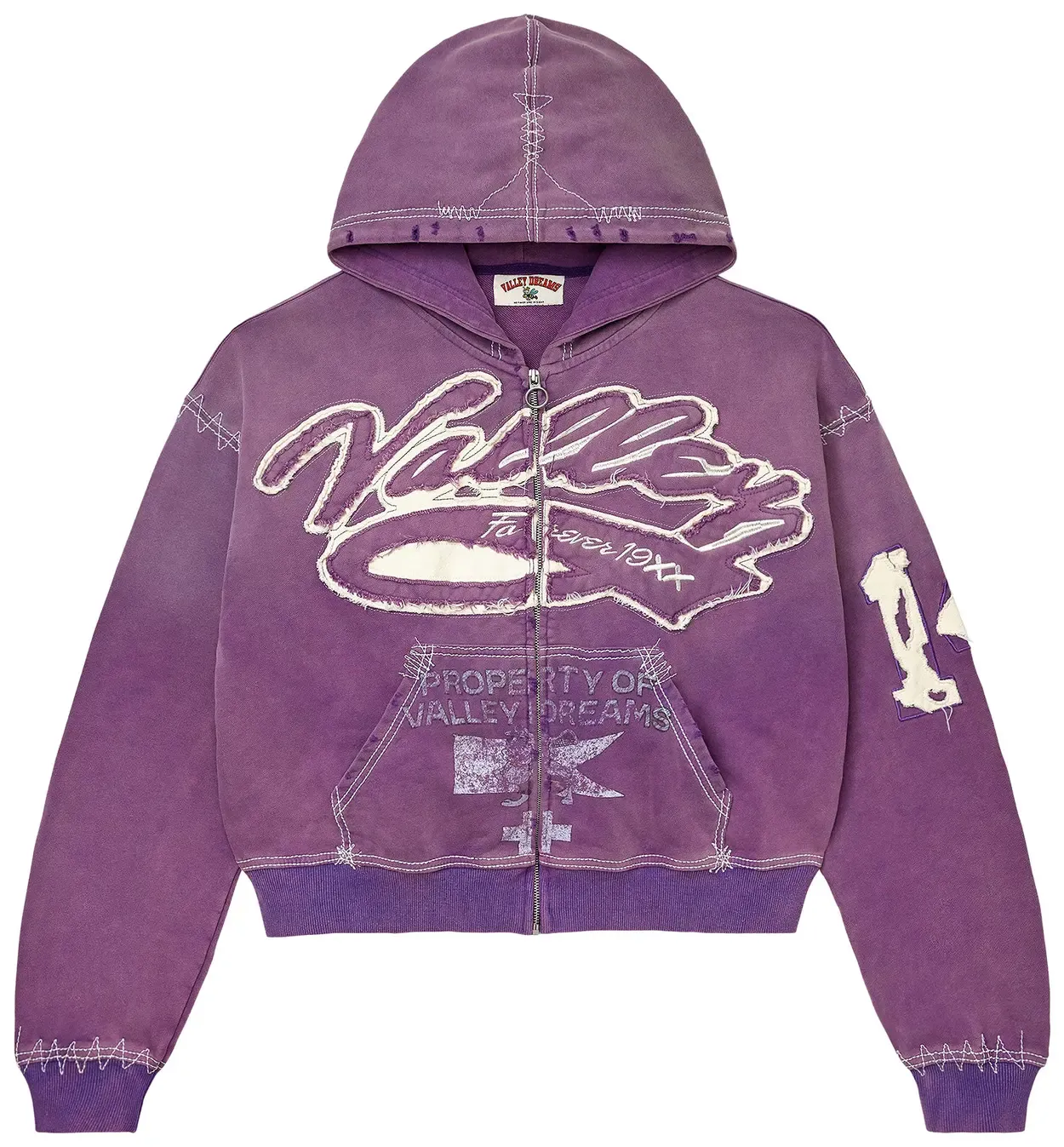 VALE RELIGION PURPLE ZIP UP
