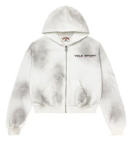 VALE STAPLE ZIP UP WHITE