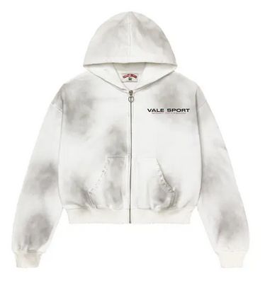 VALE STAPLE ZIP UP WHITE