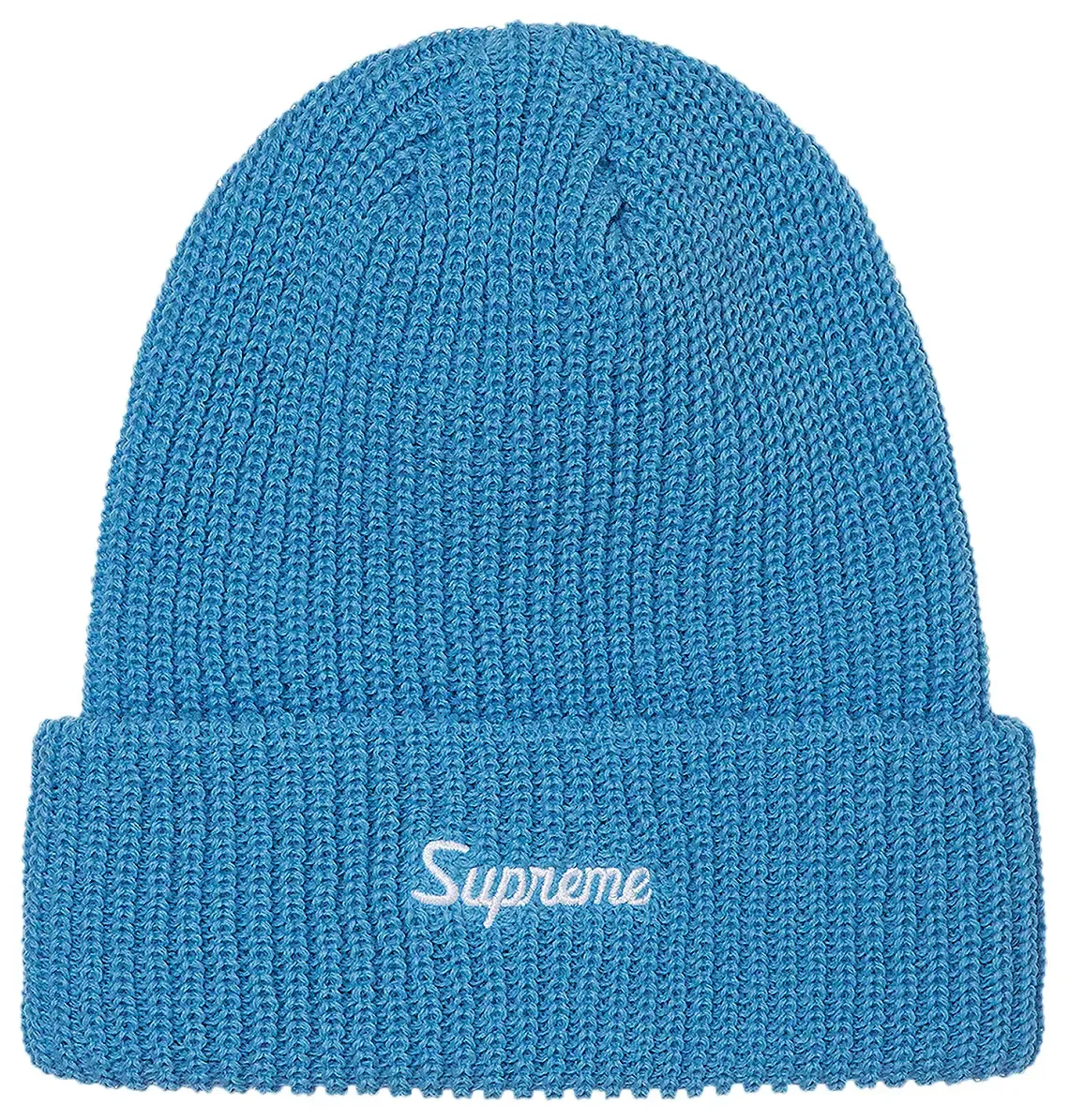 SUPREME LOOSE GAUGE LIGHT ROYAL BEANIE