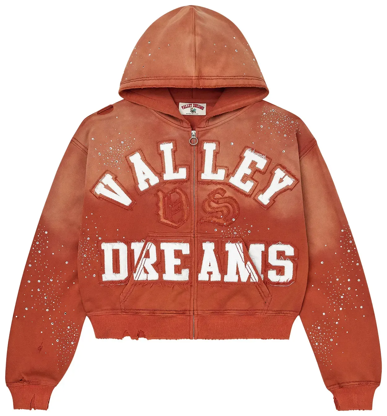 VALE CLASSICO ZIP UP HOODIE ORANGE