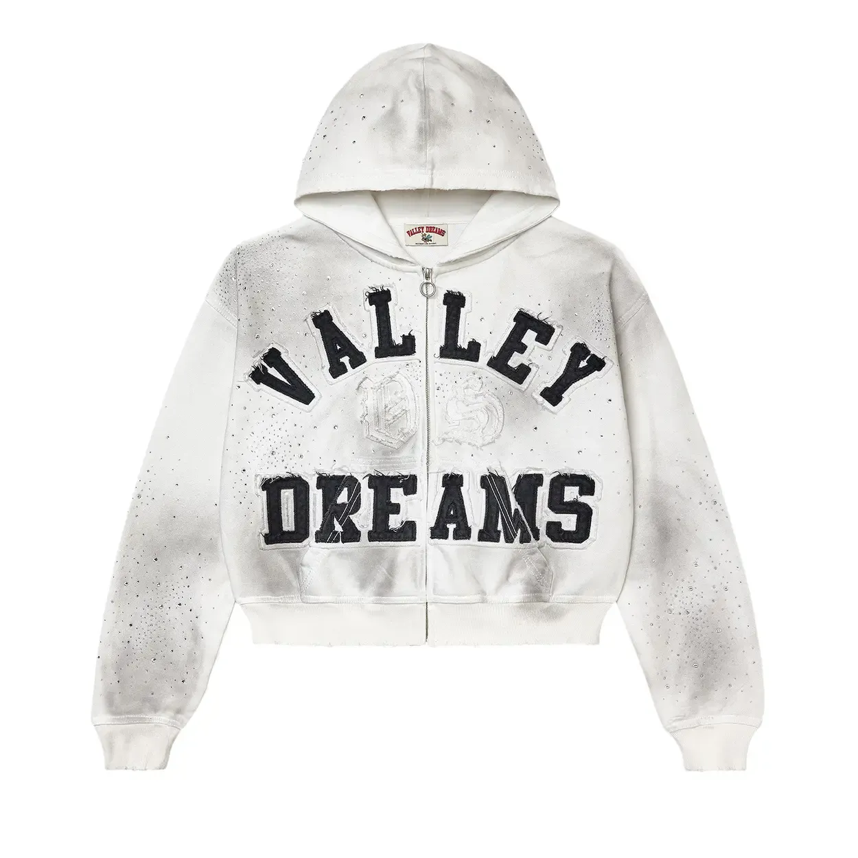 VALE CLASSICO ZIP UP HOODIE WHITE