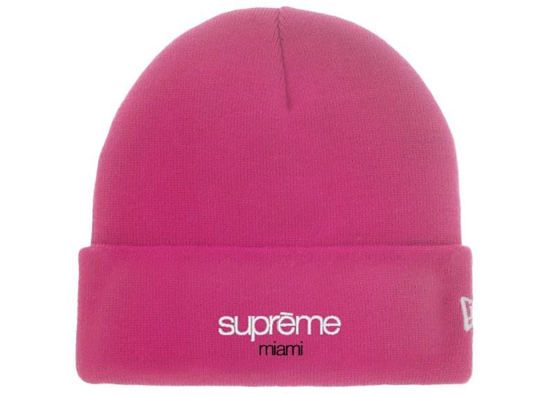 SUPREME NEW ERA CLASSIC SHOP BEANIE PINK