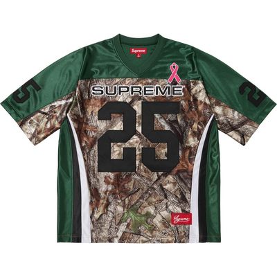 SUPREME BREAST CANCER AWARENESS FOOTBALL JERSEY GREEN