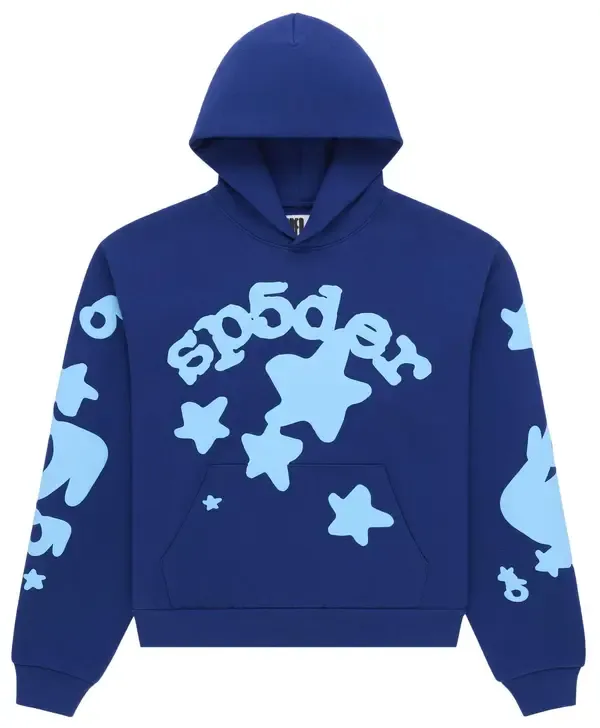 SP5DER BELUGA NAVY HOODIE