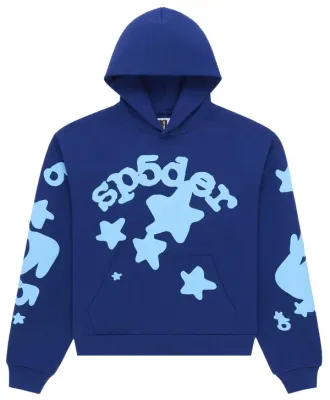 SP5DER BELUGA NAVY HOODIE