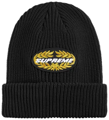SUPREME TERMINAL BLACK BEANIE