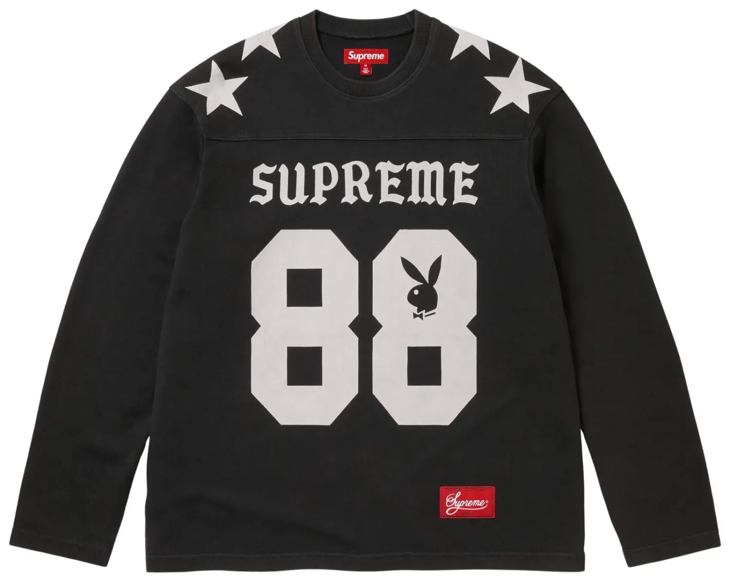 SUPREME PLAYBOY LS BLACK/WHITE