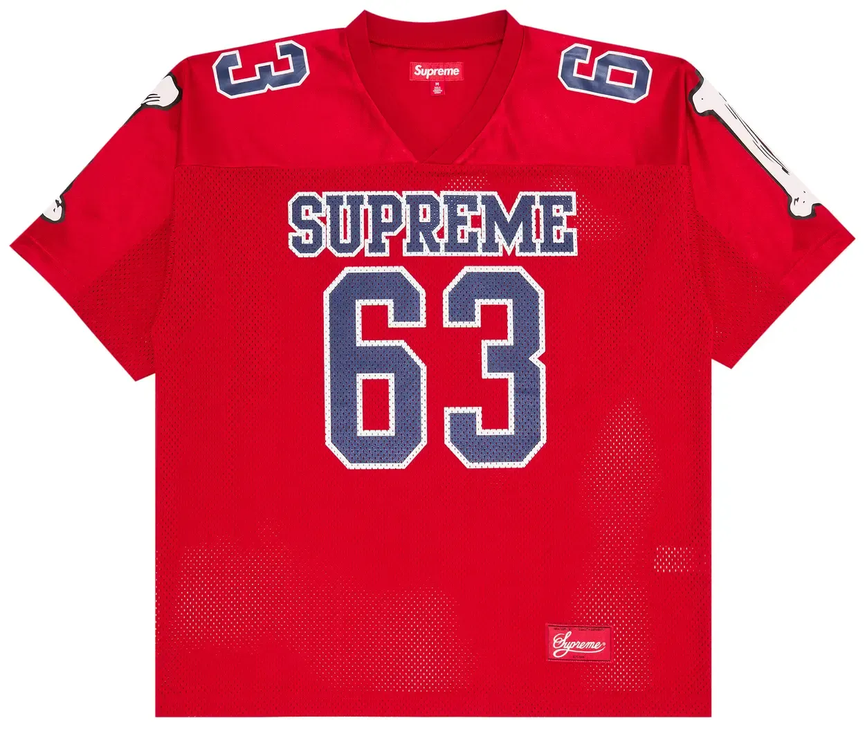 SUPREME BONES FOOTBALL JERSEY RED