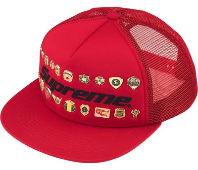 SUPREME PINS MESH BACK 5-PANEL RED
