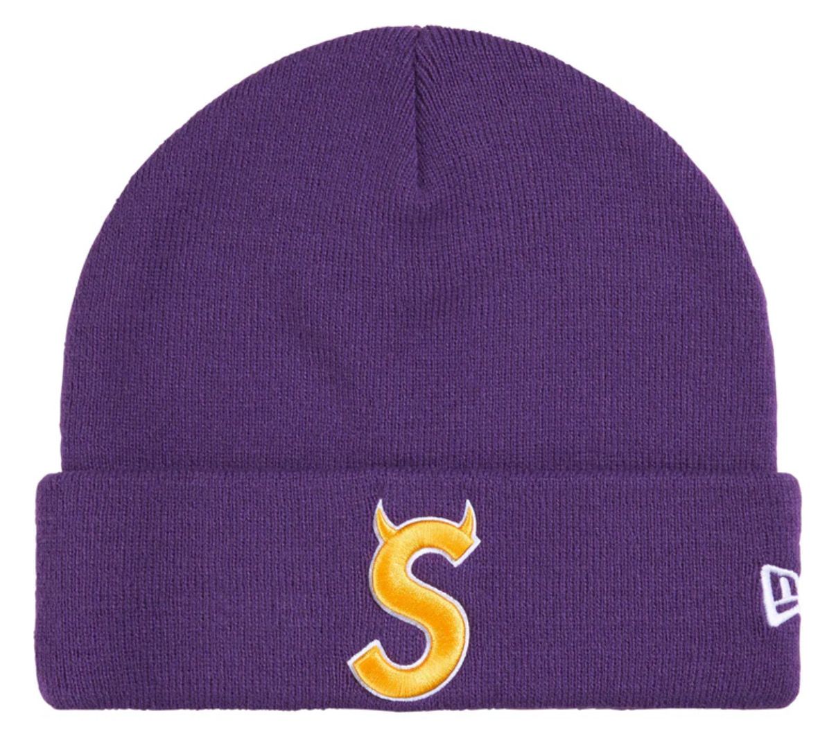 SUPREME DEVIL S LOGO BEANIE PURPLE