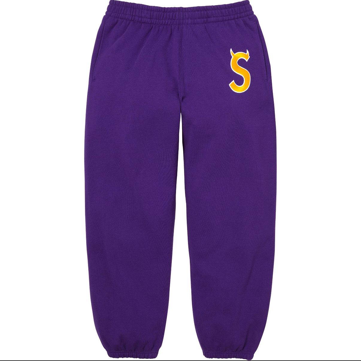 SUPREME DEVIL S LOGO SWEATPANTS PURPLE