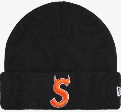 SUPREME DEVIL S LOGO BEANIE BLACK