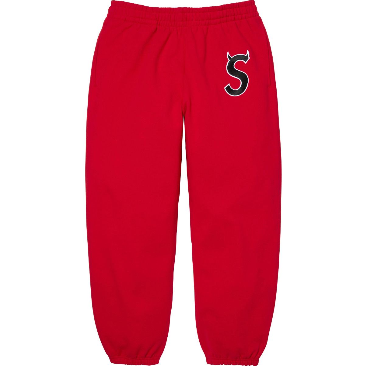 SUPREME DEVIL S LOGO SWEATPANTS RED