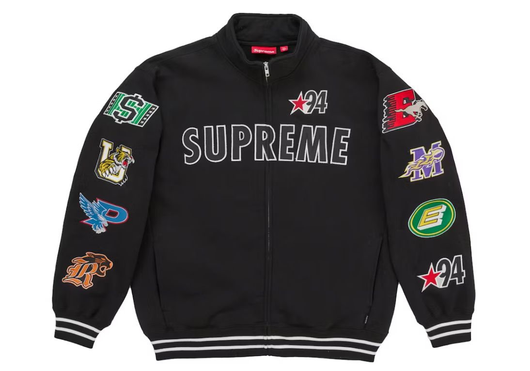 SUPREME MASCOT ZIP UP SWEATSHIRT BLACK