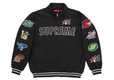 SUPREME MASCOT ZIP UP SWEATSHIRT BLACK