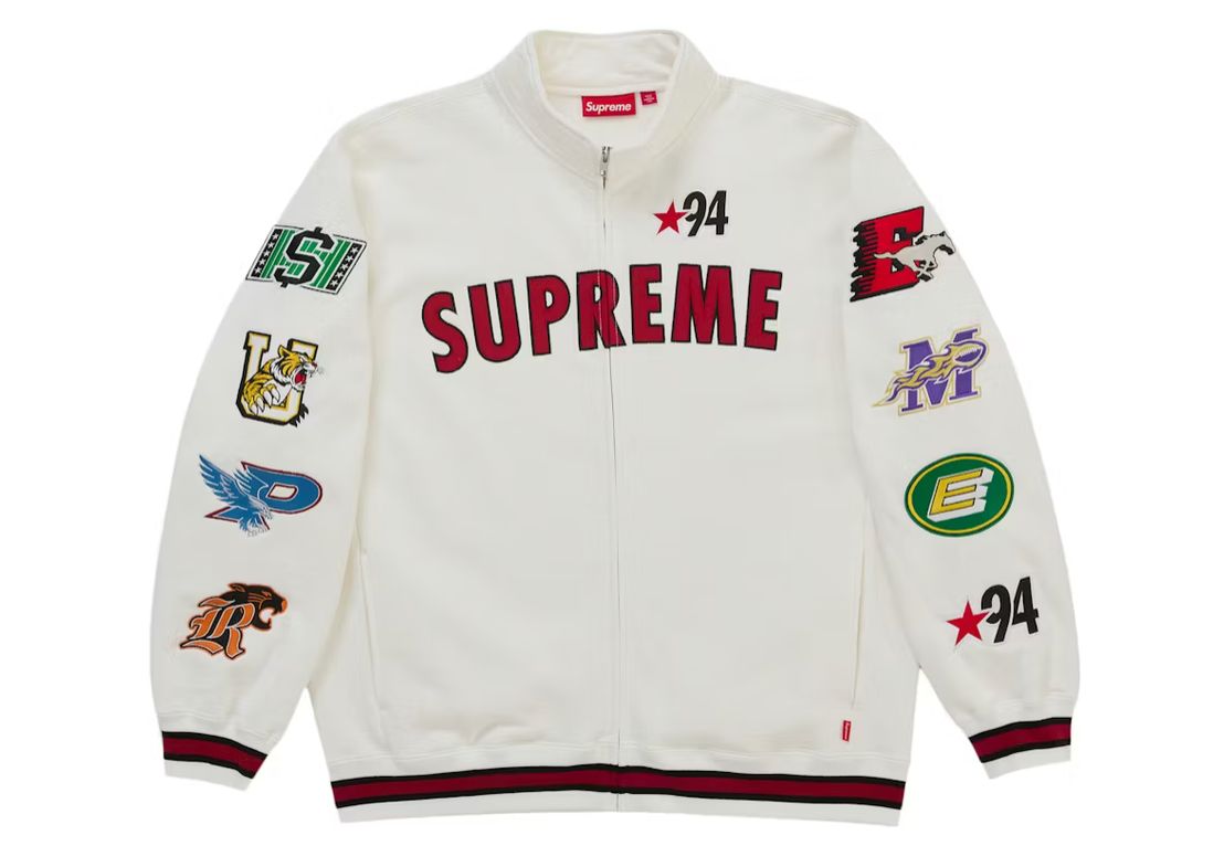 SUPREME MASCOT ZIP UP SWEATSHIRT WHITE