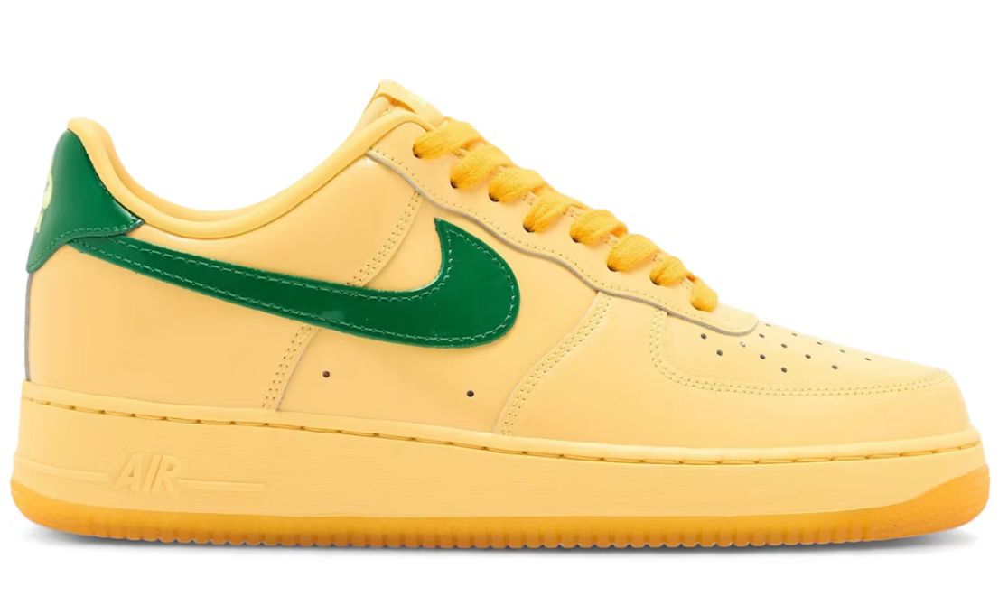 NIKE AF1 LOW PATENT TOPAZ/PINE GREEN