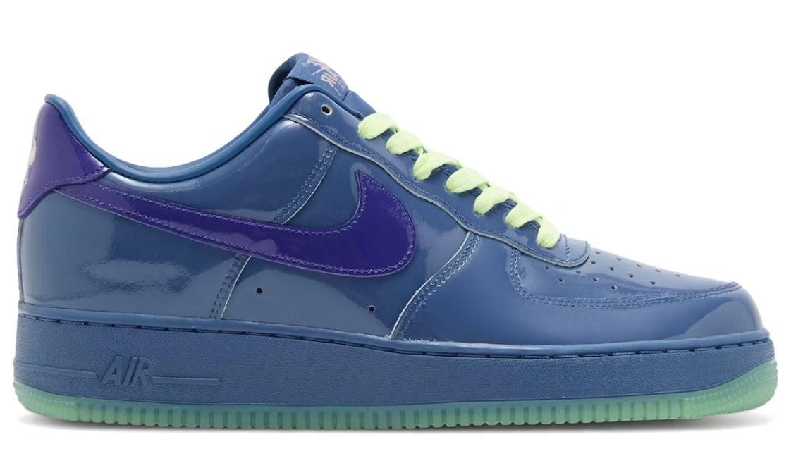 NIKE AF1 LOW PATENT NAVY GRAPE ICE