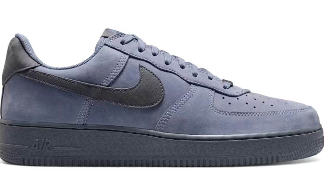 NIKE AF1 LOW DARK BLUE SKY BLUE BADGELESS