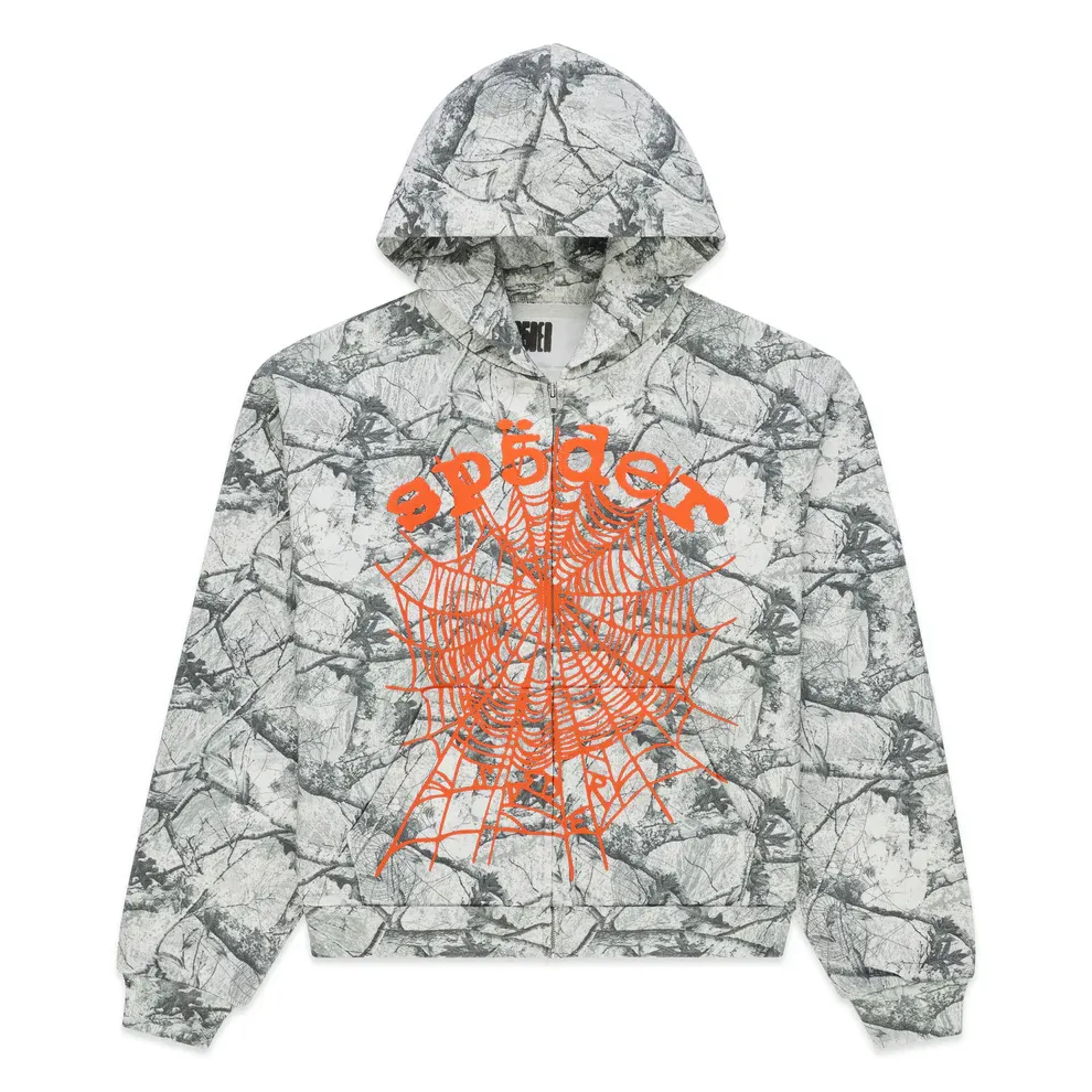 SP5DER REAL TREE ORANGE OG WEB V2 HOODIE