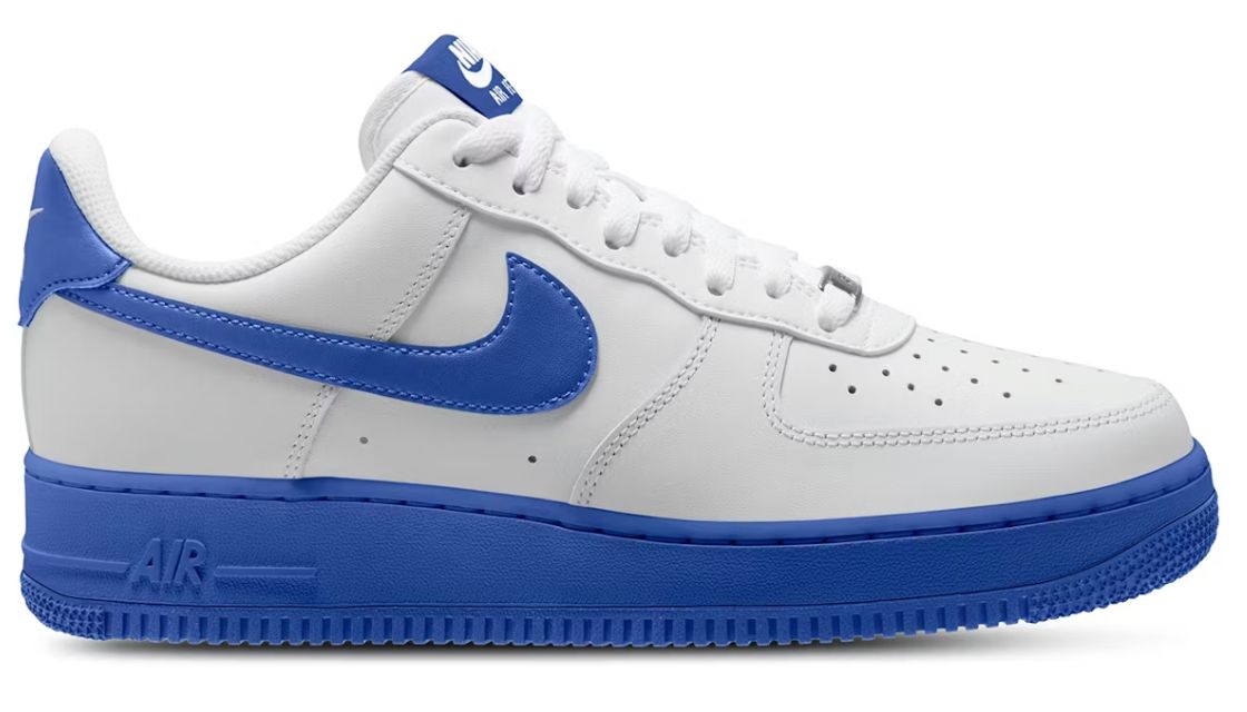 NIKE AF1 LOW WHITE BLUE SOLE