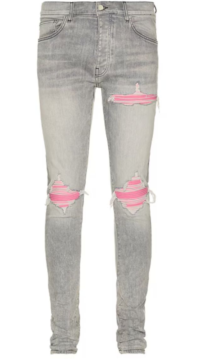 AMIRI ULTRASUEDE CONCRETE GREY PINK MX1