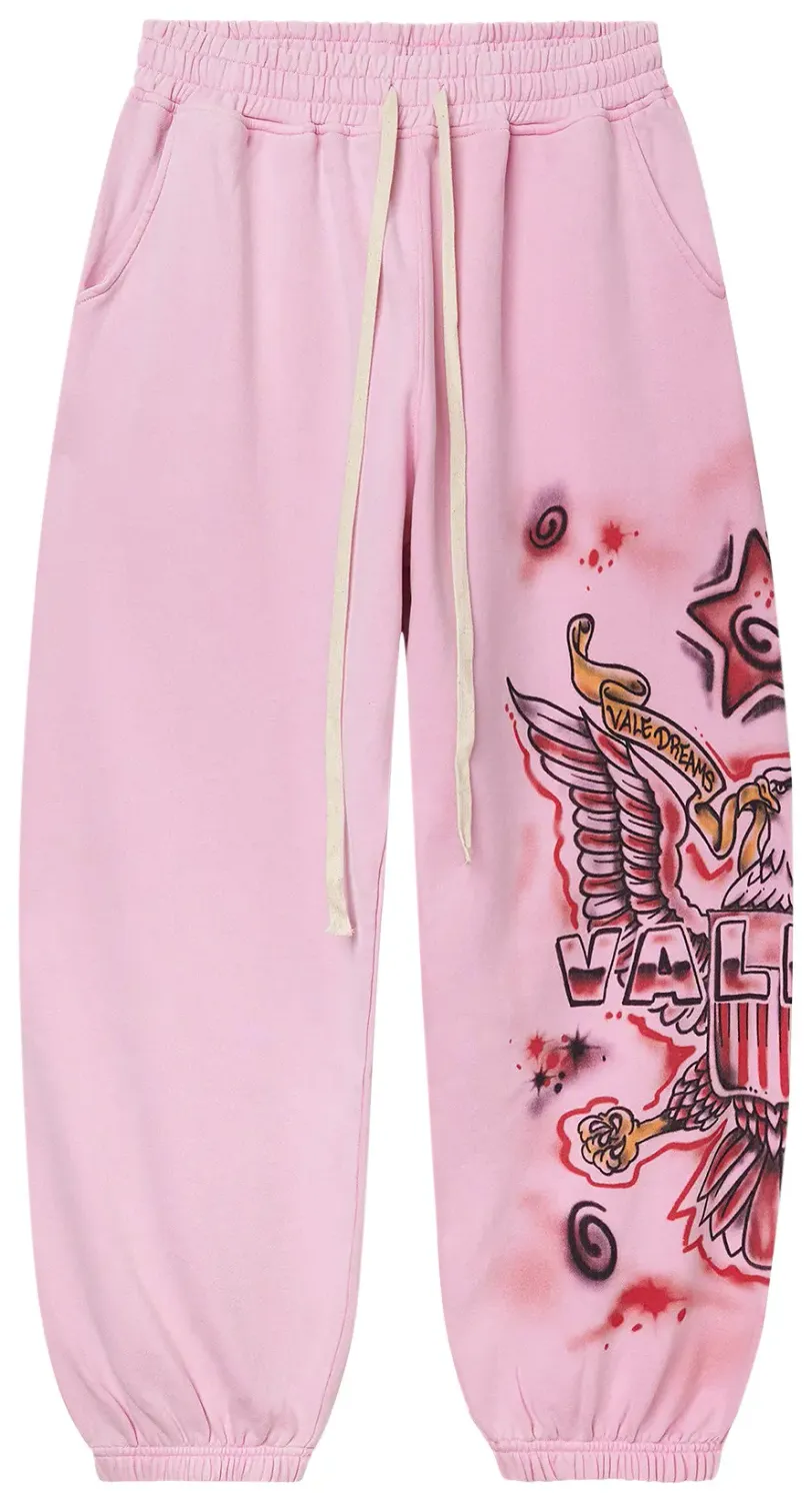 VALE FLAG SWEATPANTS PINK