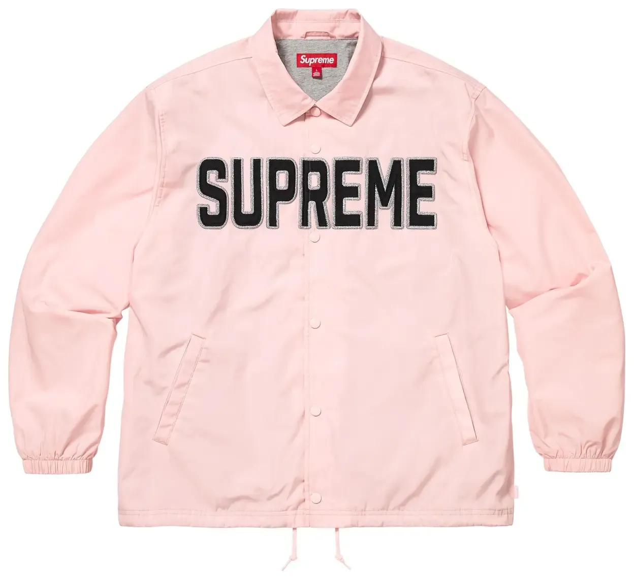 SUPREME SPELLOUT COACHES JACKET PINK