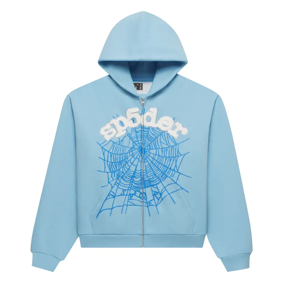 SP5DER OG WEB ZIP UP SKY BLUE