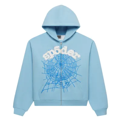SP5DER OG WEB ZIP UP SKY BLUE
