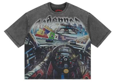 GODSPEED DRIVERS SEAT GREY WASH TEE