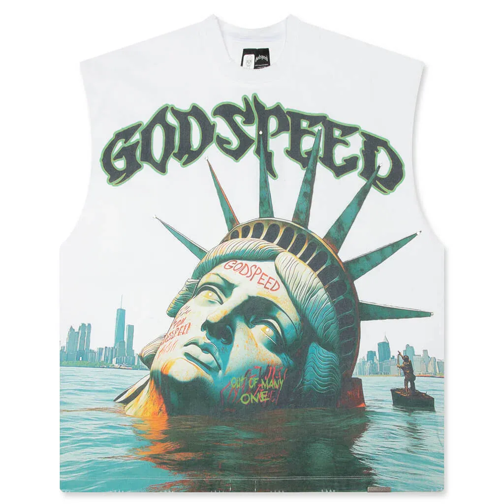 GODSPEED SUNKEN LIBERTY WHITE CUTOFF