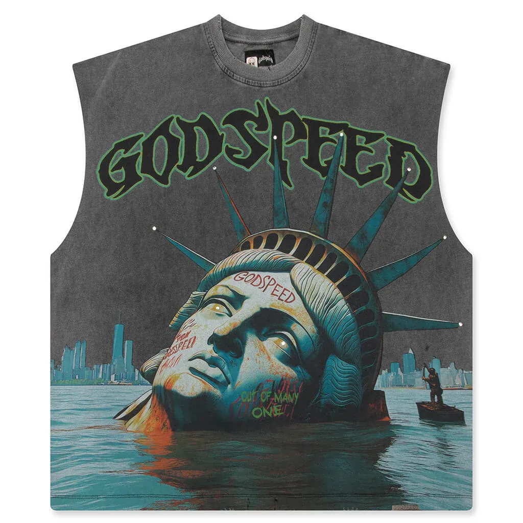 GODSPEED SUNKEN LIBERTY GREYWASH CUTOFF