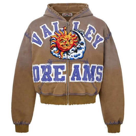 VALE SUNNY ZIP UP BROWN