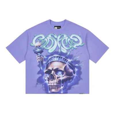 GODSPEED PURPLE WASH LIBERTY TEARS TEE