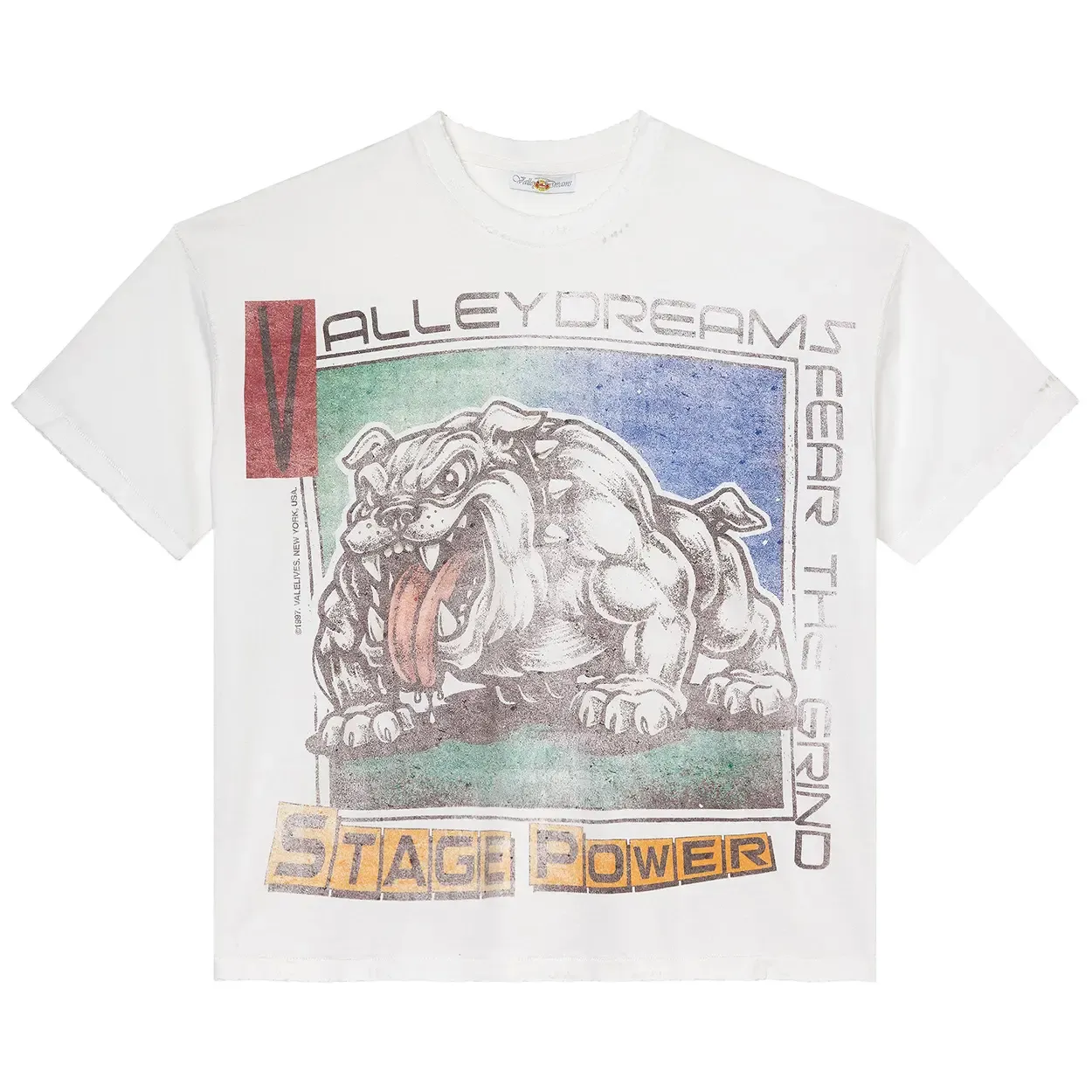 VALE BIG STAGE TEE WHITE