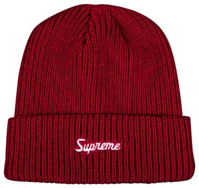 SUPREME LOOSE GAUGE DARK MAGENTA BEANIE