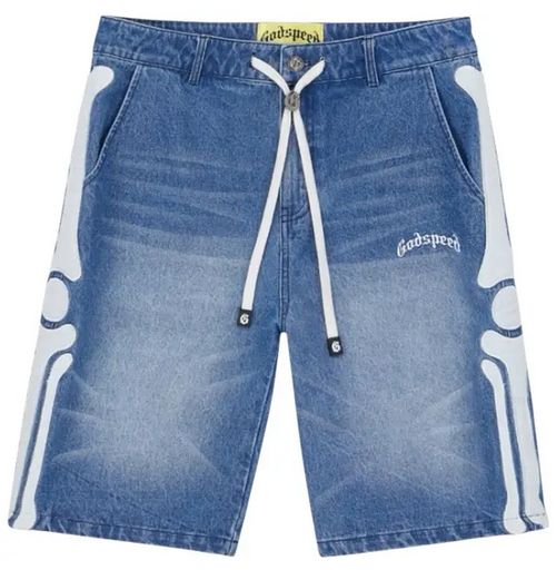 GODSPEED FEMUR BONE BLUE SHORTS