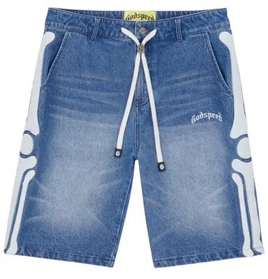 GODSPEED FEMUR BONE BLUE SHORTS