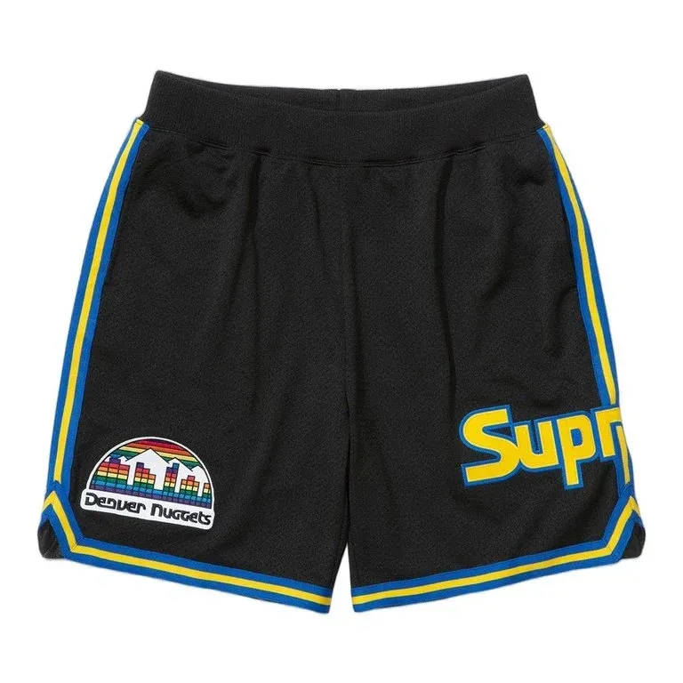 SUPREME M&amp;N BLACK NUGGETS SHORTS