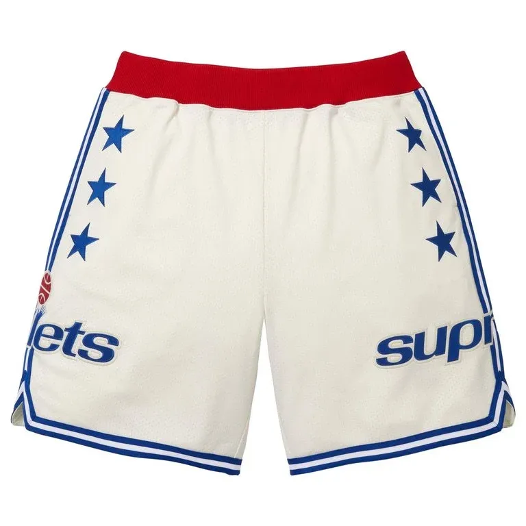 SUPREME M&amp;N WHITE BULLETS SHORTS