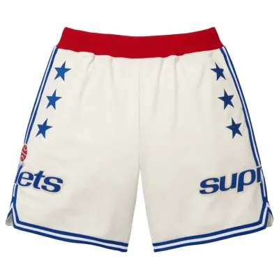 SUPREME M&amp;N WHITE BULLETS SHORTS