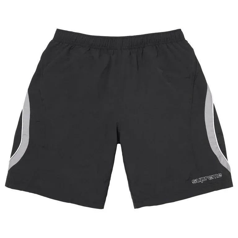 SUPREME WATER PANEL SHORTS BLACK